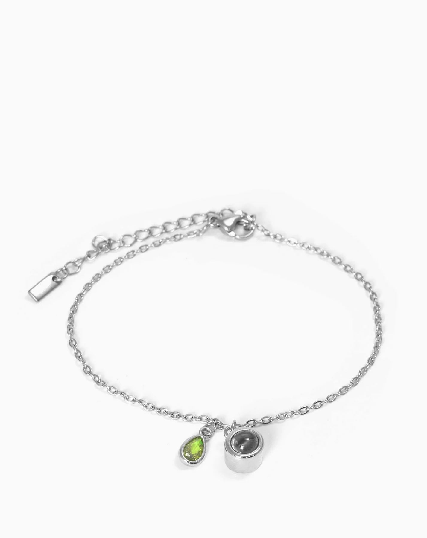 Photo projection water droplet shape zodiac stone bracelet - jewelry - weilin.com