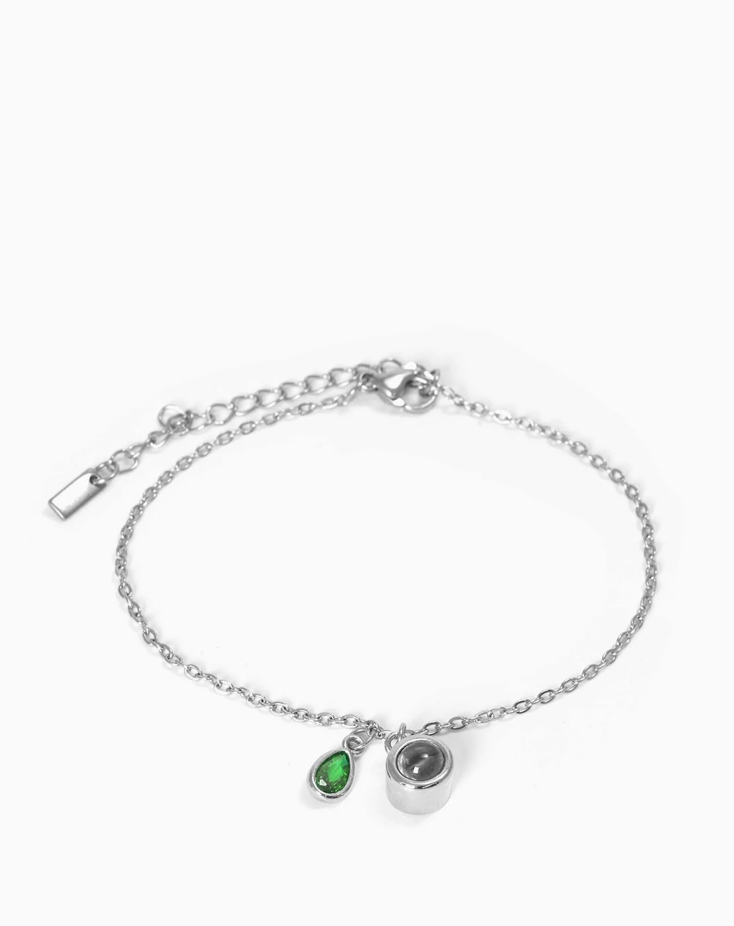 Photo projection water droplet shape zodiac stone bracelet - jewelry - weilin.com