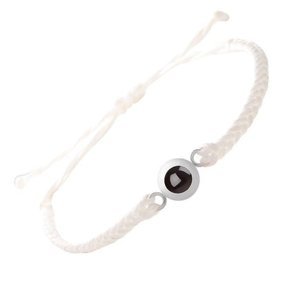 Photo projection woven couple's bracelet - jewelry - weilin.com