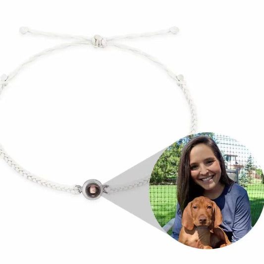 Photo projection woven rope bracelet - jewelry - weilin.com