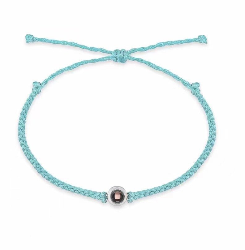 Photo projection woven rope bracelet - jewelry - weilin.com