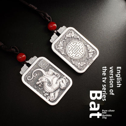 Pixiu brand sterling silver pendant necklace - jewelry - weilin.com
