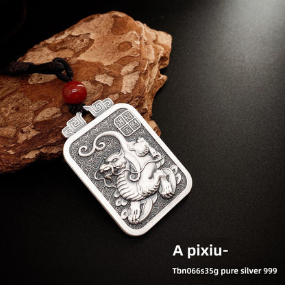 Pixiu brand sterling silver pendant necklace - jewelry - weilin.com