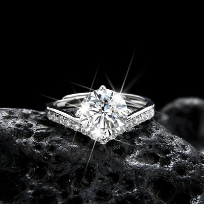 Princess crown ring symbolizing noble status - jewelry - weilin.com