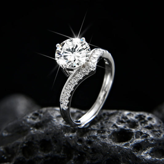 Princess crown ring symbolizing noble status - jewelry - weilin.com
