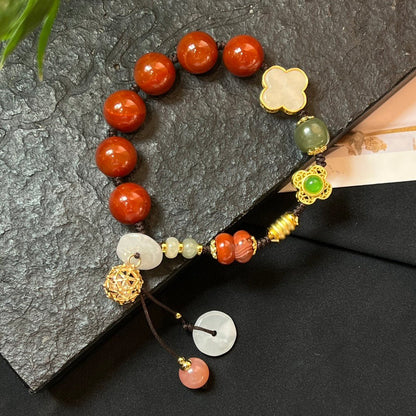 Red South Cord Bracelet - jewelry - weilin.com