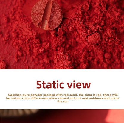 Retro New Chinese Style cinnabar red sand bracelet pure silver Ruyi lotus bracelet - jewelry - weilin.com