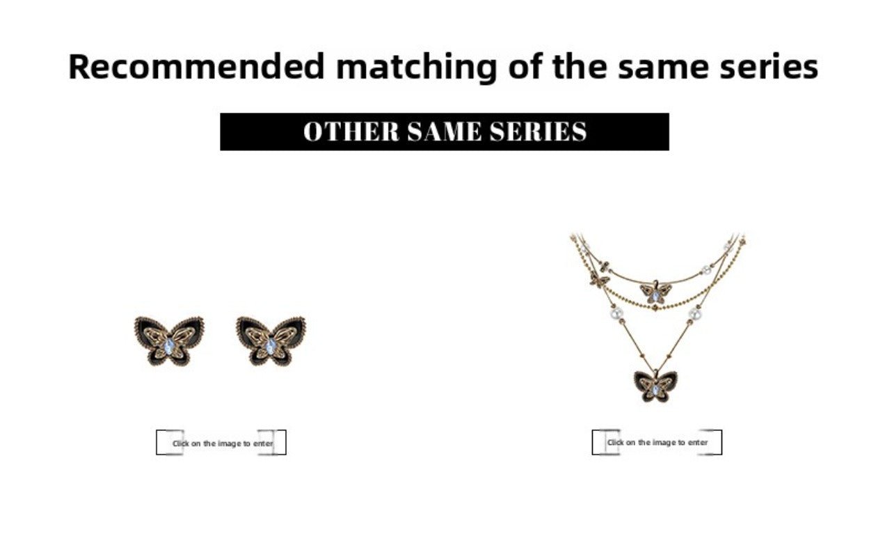 Retro pearl butterfly necklace - jewelry - weilin.com