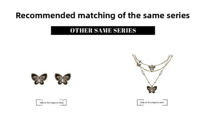 Retro pearl butterfly necklace - jewelry - weilin.com