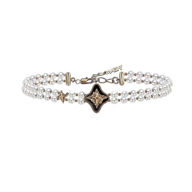 Retro pearl butterfly necklace - jewelry - weilin.com