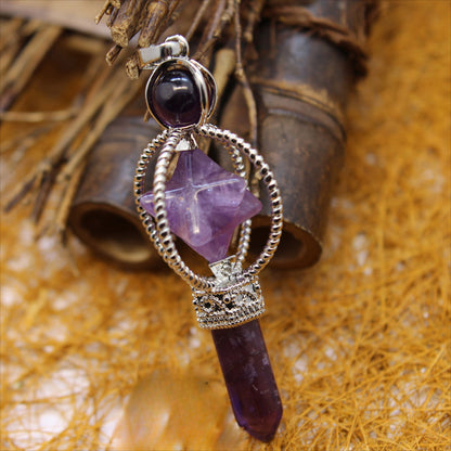 Rotating Octagonal Merkaba Pendant - jewelry - weilin.com