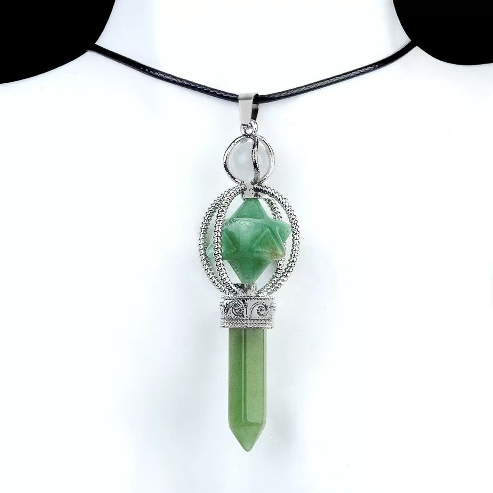 Rotating Octagonal Merkaba Pendant - jewelry - weilin.com