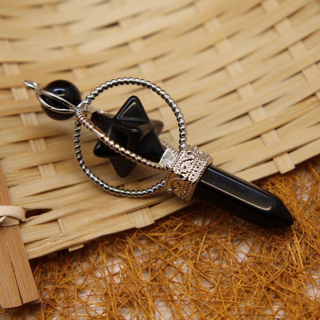 Rotating Octagonal Merkaba Pendant - jewelry - weilin.com