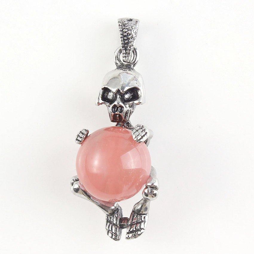 Round Bead Skull Pendant - jewelry - weilin.com
