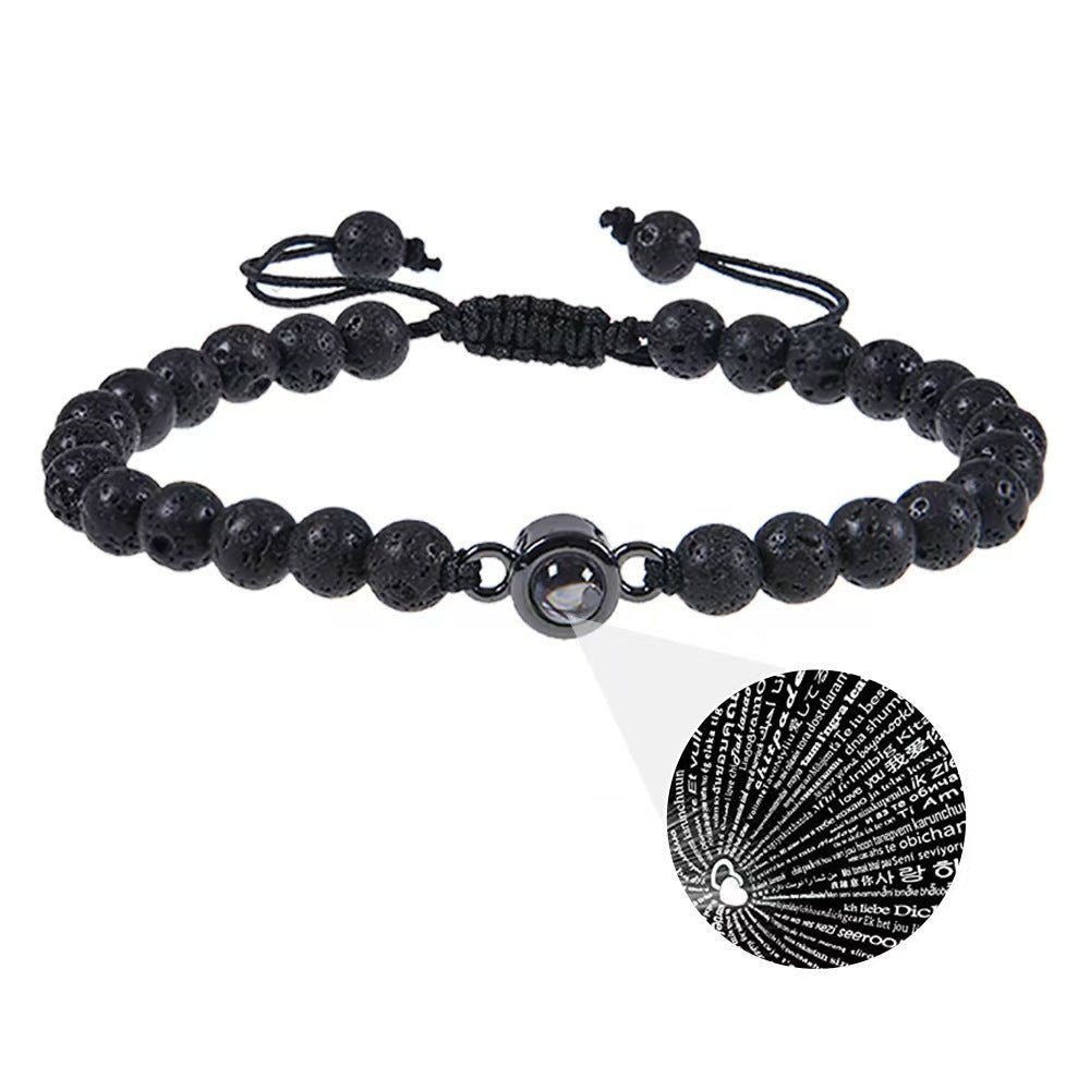 Sandstone projection photo bracelet - jewelry - weilin.com