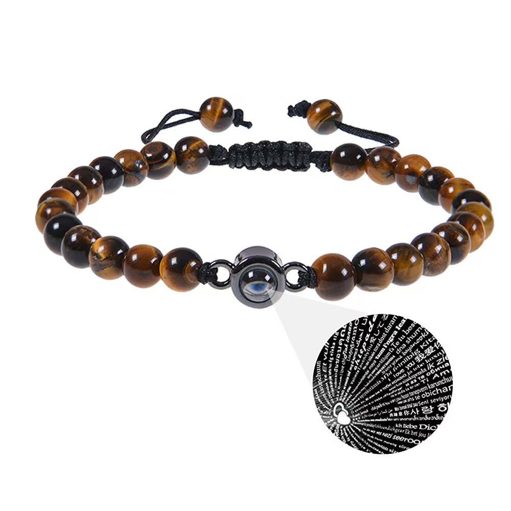 Sandstone projection photo bracelet - jewelry - weilin.com