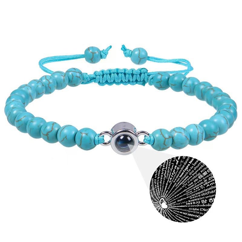 Sandstone projection photo bracelet - jewelry - weilin.com