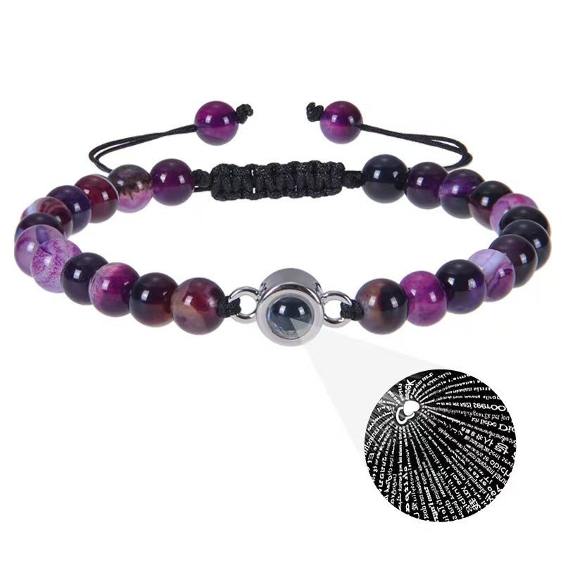Sandstone projection photo bracelet - jewelry - weilin.com