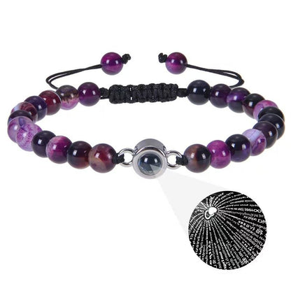 Sandstone projection photo bracelet - jewelry - weilin.com