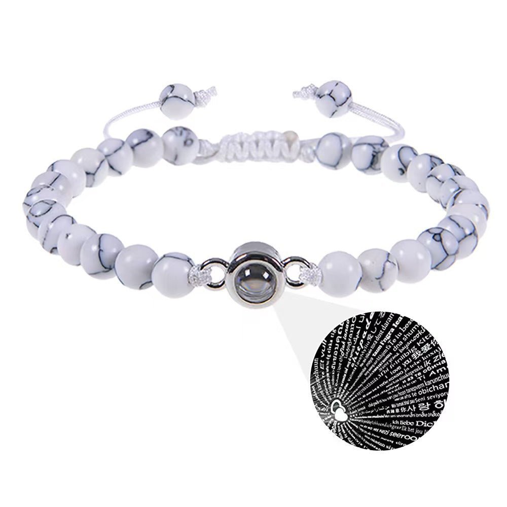 Sandstone projection photo bracelet - jewelry - weilin.com