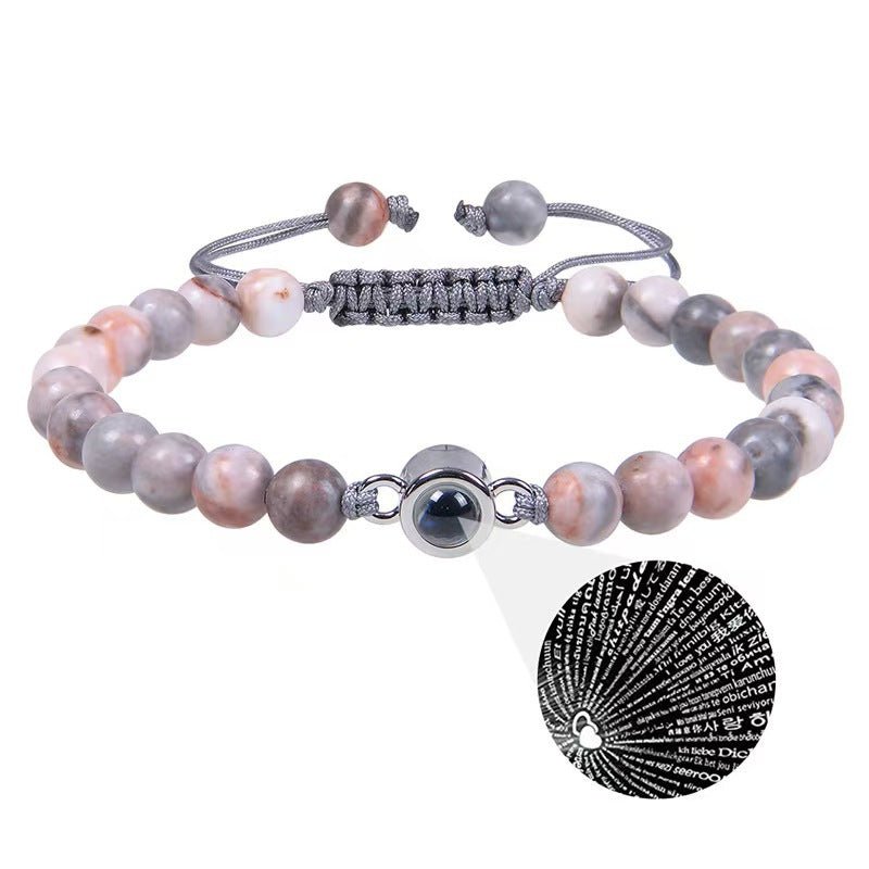 Sandstone projection photo bracelet - jewelry - weilin.com