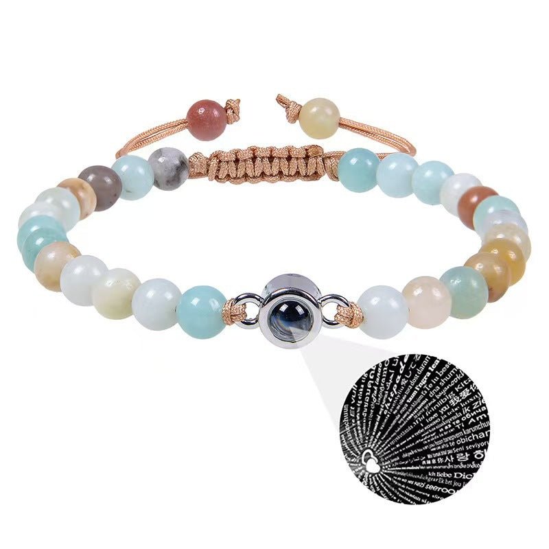 Sandstone projection photo bracelet - jewelry - weilin.com