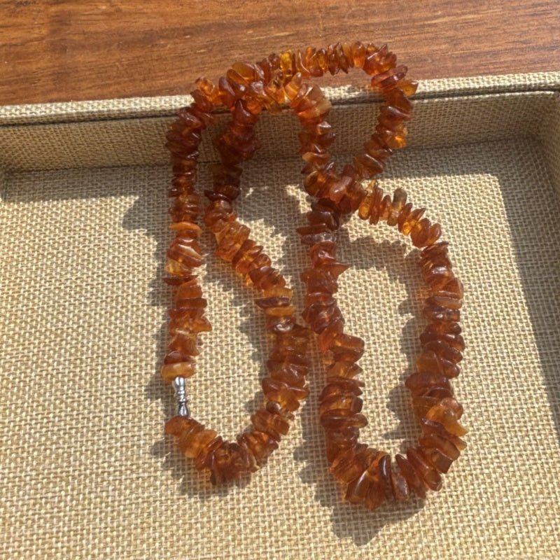 Sea drifting rough stone conformal necklace - jewelry - weilin.com