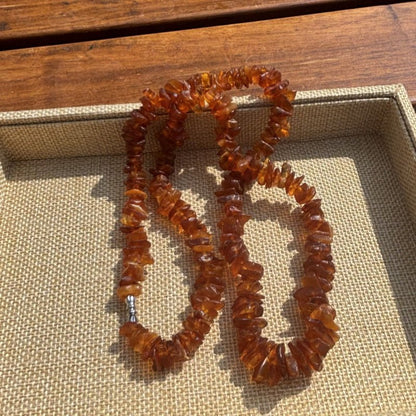 Sea drifting rough stone conformal necklace - jewelry - weilin.com