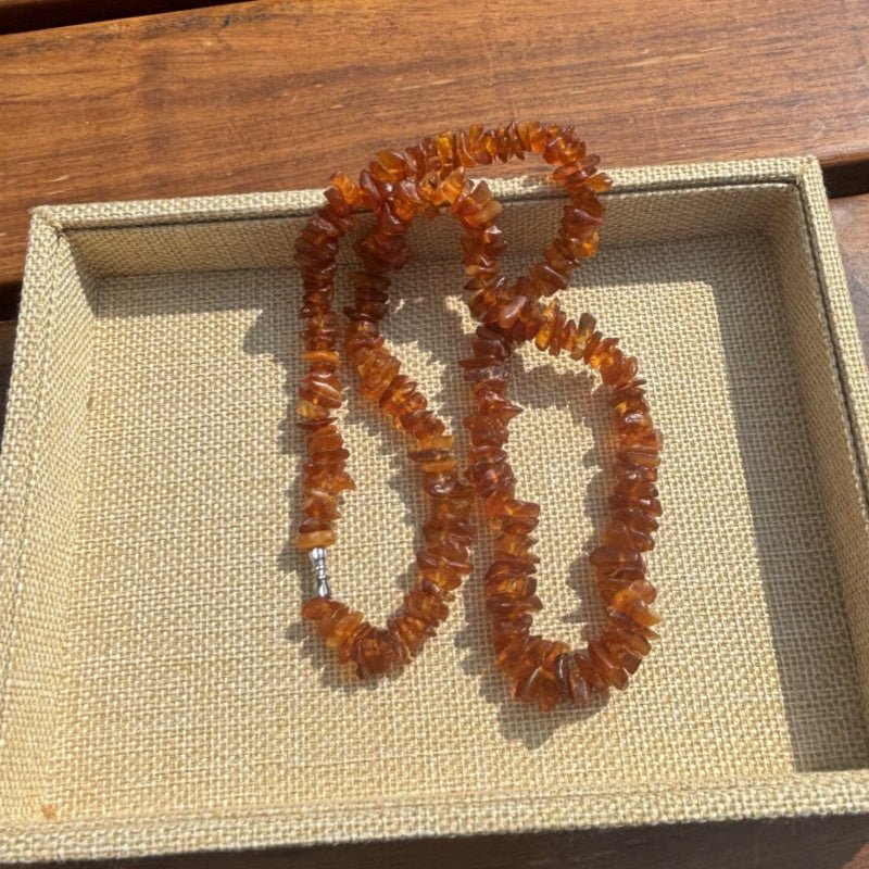 Sea drifting rough stone conformal necklace - jewelry - weilin.com