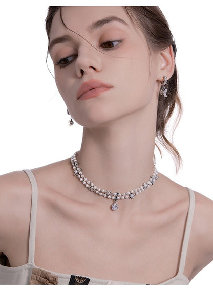 Secret garden pearl necklace - jewelry - weilin.com