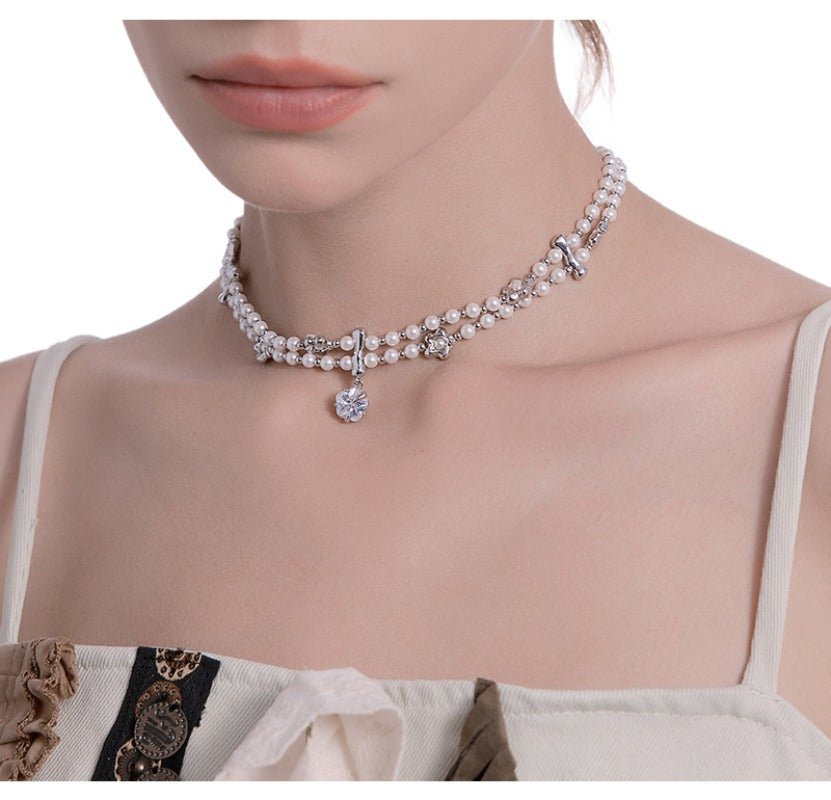 Secret garden pearl necklace - jewelry - weilin.com
