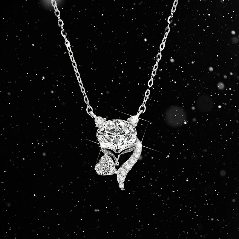 Seductive and sexy fox specially designed zircon pendant necklace - jewelry - weilin.com