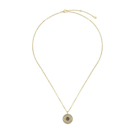Simple and stylish personality round devil eye necklace - jewelry - weilin.com
