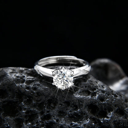 Six - claw zircon ring - jewelry - weilin.com