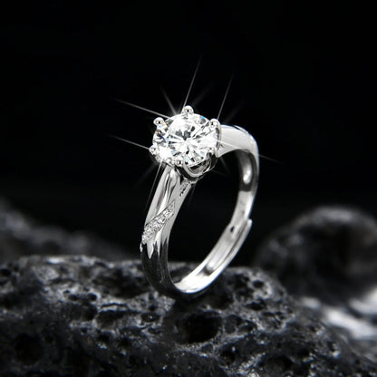 Six - claw zircon ring - jewelry - weilin.com