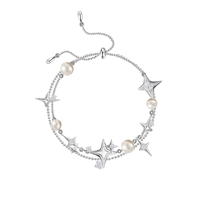 Star - attraction pearl bracelet - jewelry - weilin.com