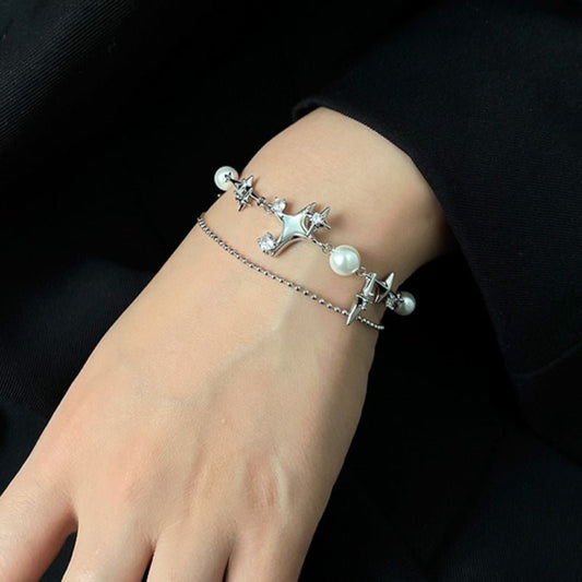 Star - attraction pearl bracelet - jewelry - weilin.com