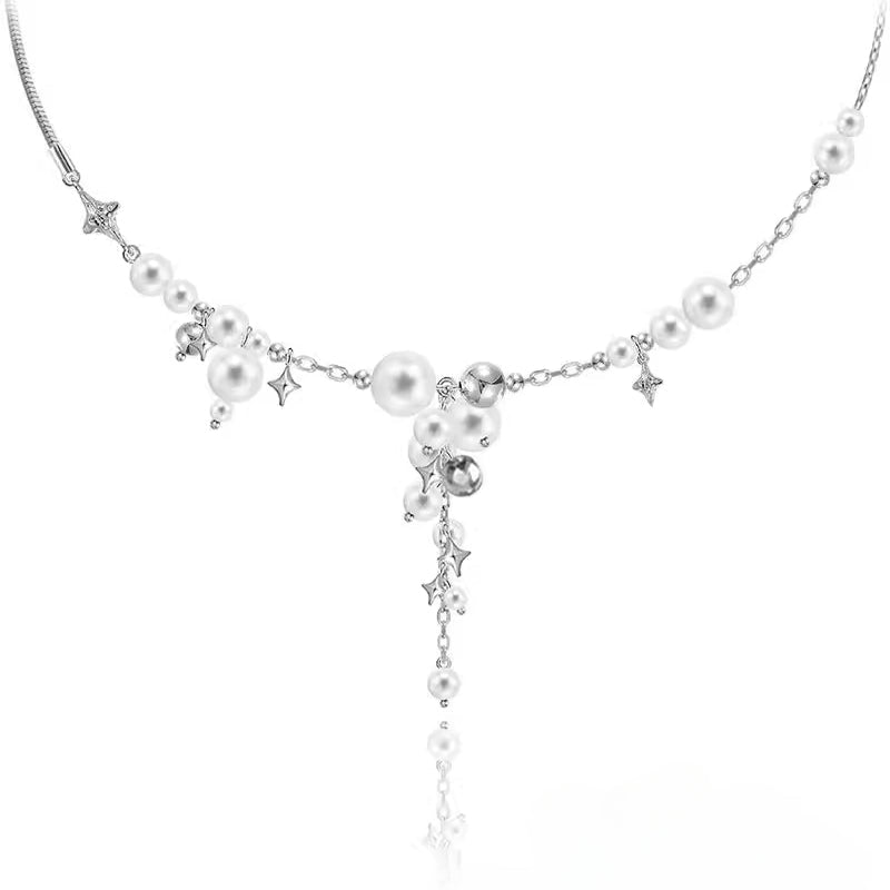 Star River Bubble Pearl Gradient Necklace - jewelry - weilin.com