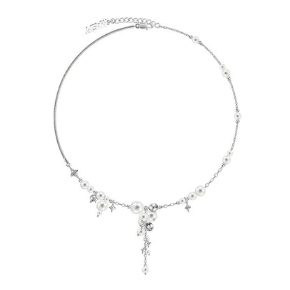 Star River Bubble Pearl Gradient Necklace - jewelry - weilin.com
