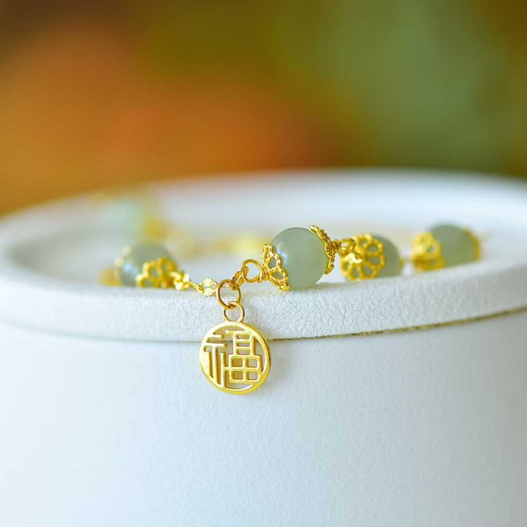 Sunny Water Bead "Abundant Blessings" Bracelet - jewelry - weilin.com