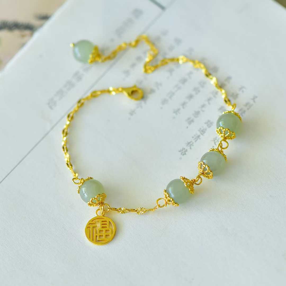 Sunny Water Bead "Abundant Blessings" Bracelet - jewelry - weilin.com