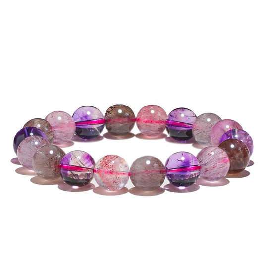 Super Seven Crystal Bracelet 11mm - jewelry - weilin.com