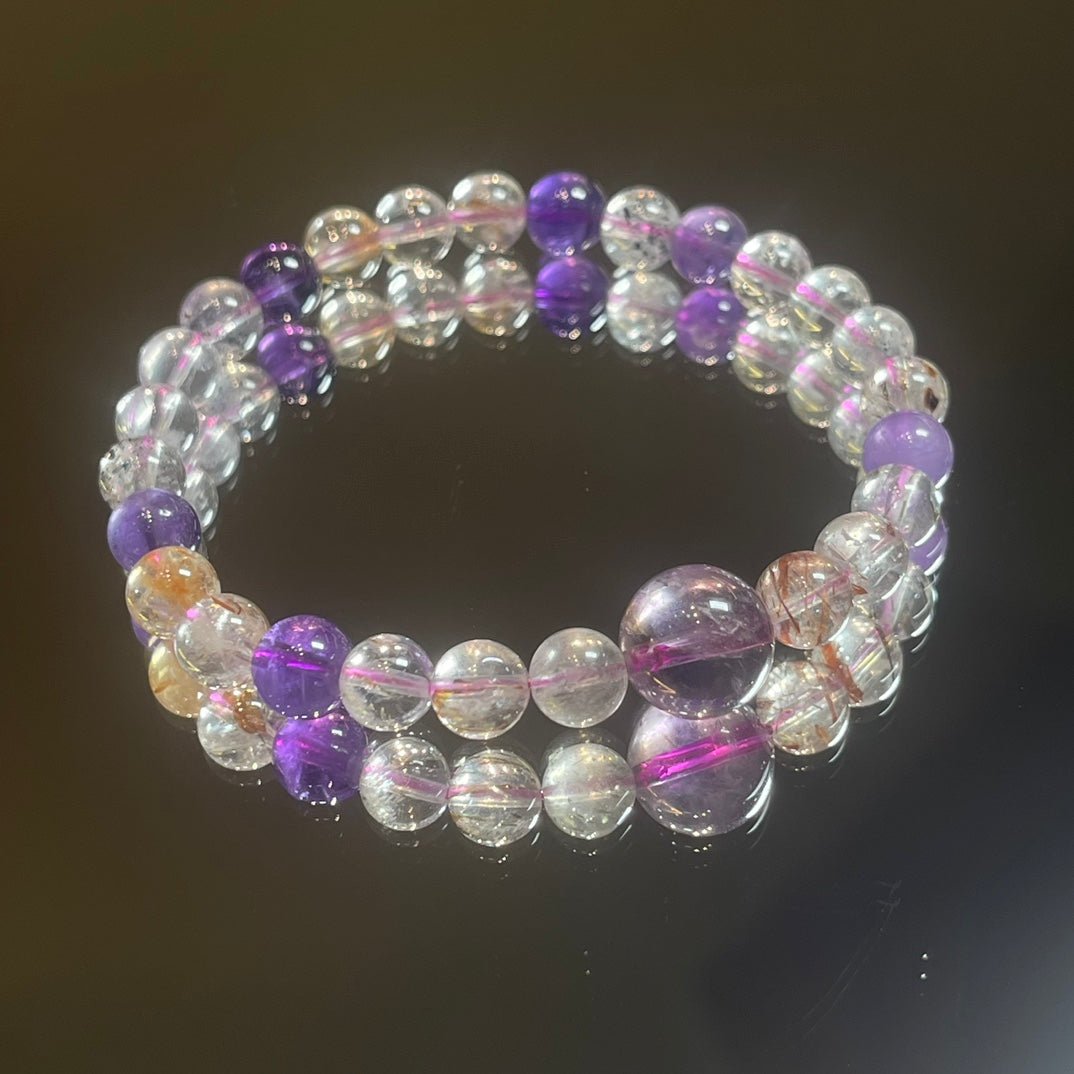 Super Seven Single Loop Bracelet - jewelry - weilin.com
