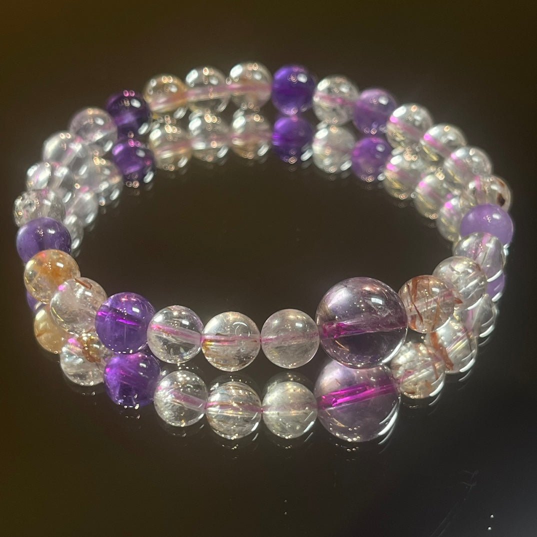 Super Seven Single Loop Bracelet - jewelry - weilin.com