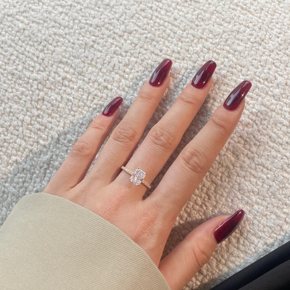 Temperament high carbon diamond stacking ring - jewelry - weilin.com