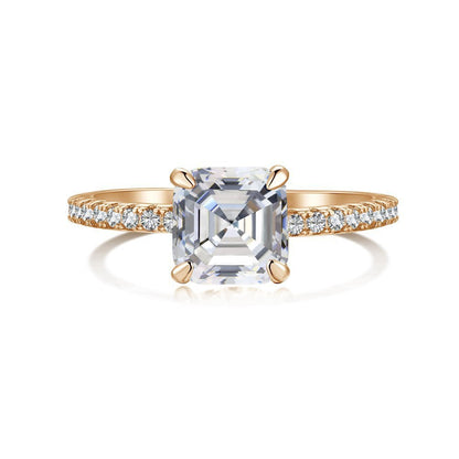 Temperament high carbon diamond stacking ring - jewelry - weilin.com