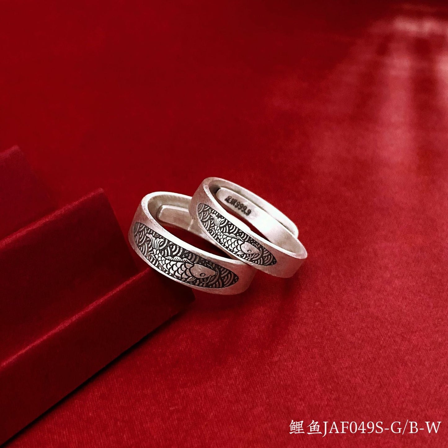 Tightening spell sterling silver couple ring - jewelry - weilin.com