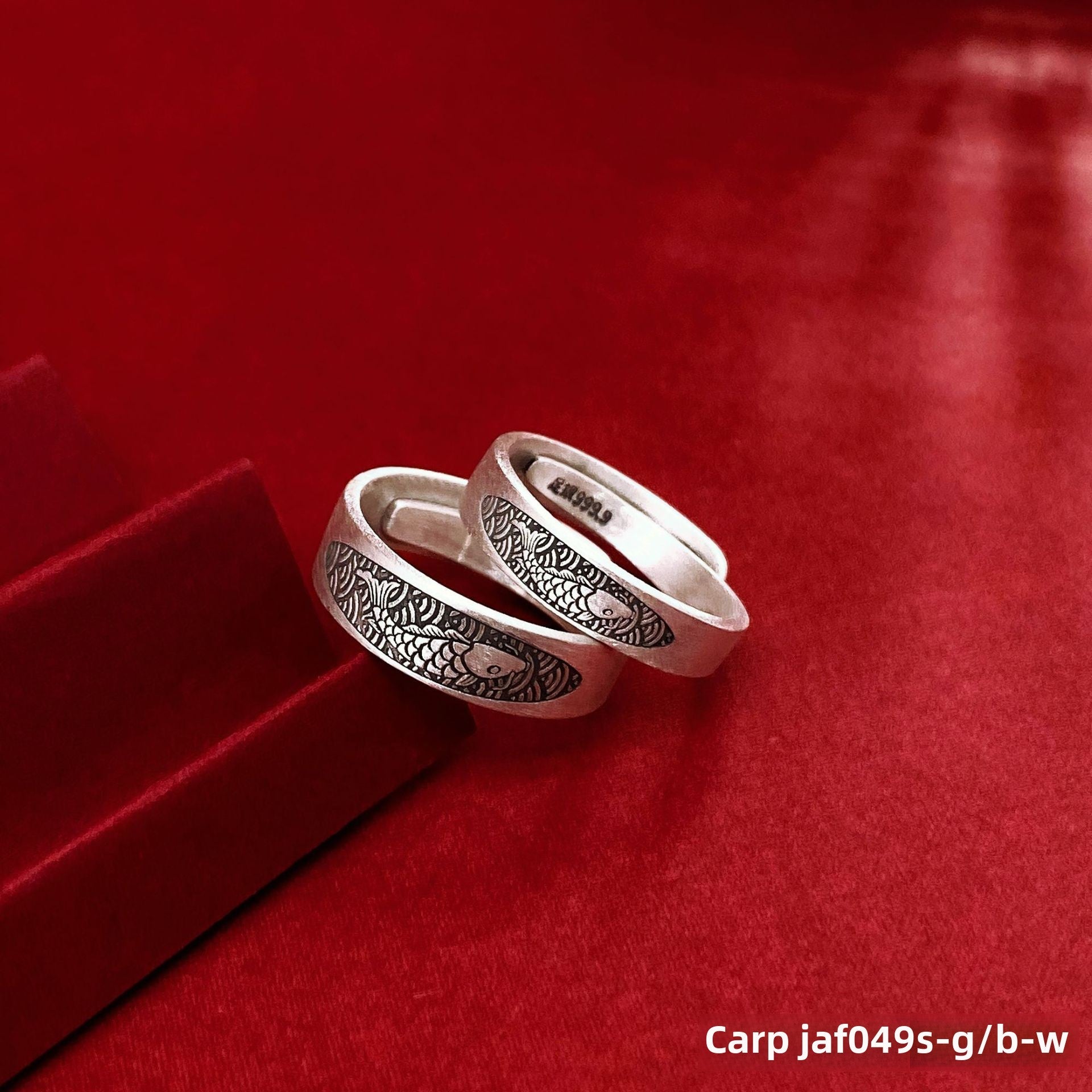 Tightening spell sterling silver couple ring - jewelry - weilin.com