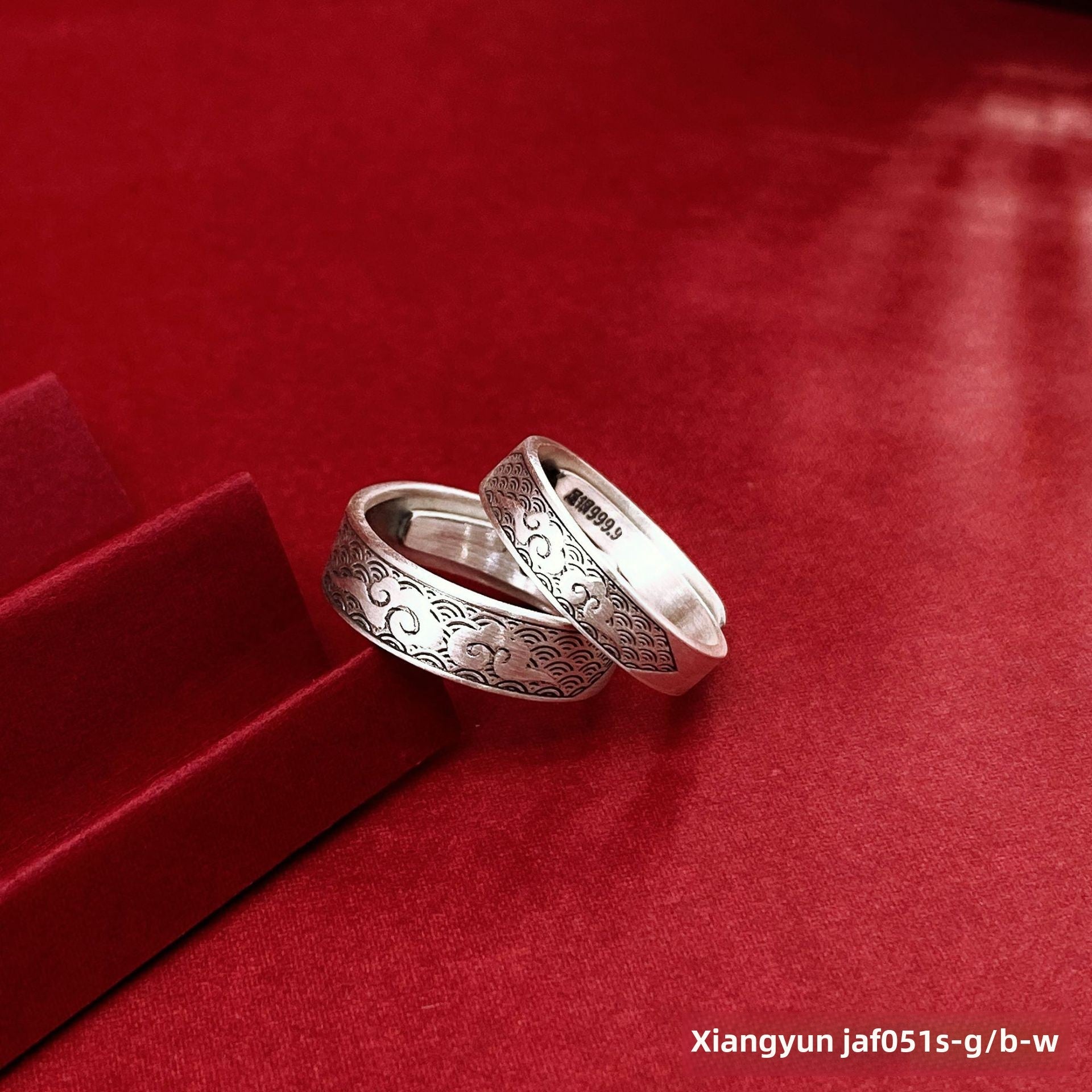 Tightening spell sterling silver couple ring - jewelry - weilin.com