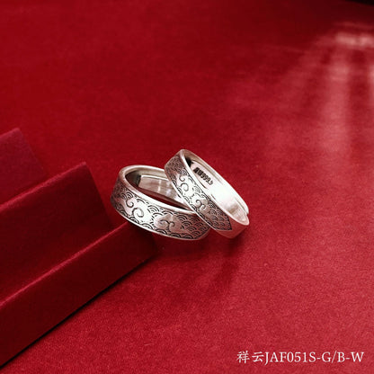 Tightening spell sterling silver couple ring - jewelry - weilin.com